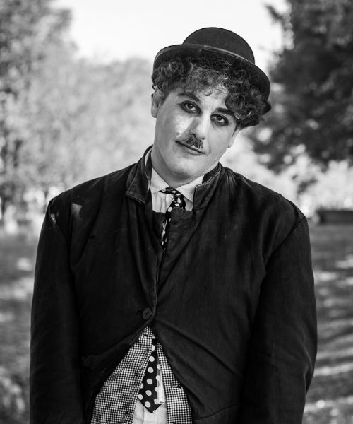 Armando di Paola Attore Cinema Teatro Milano (2) Charlie Chaplin cosplay